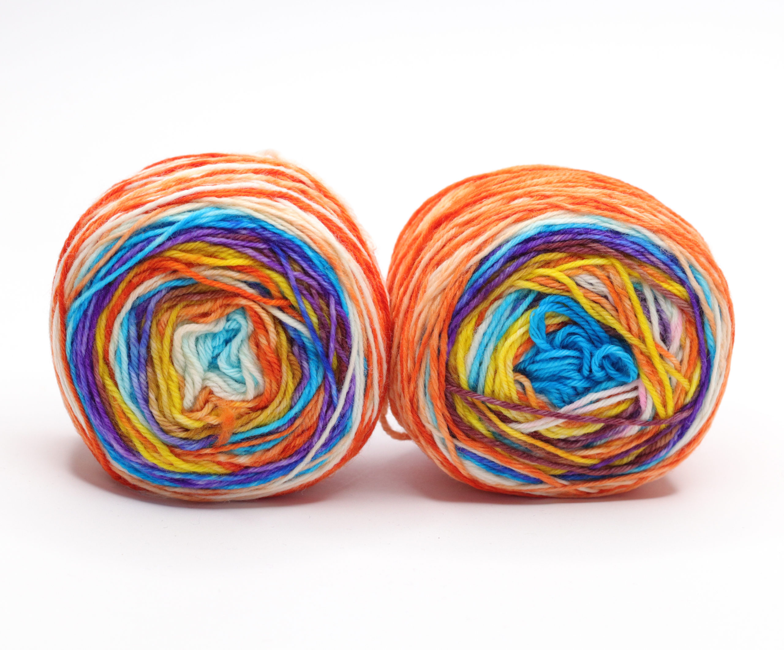 SOK - kézzel festett hibrid zoknifonal - 2x50g - 240303 OOAK!